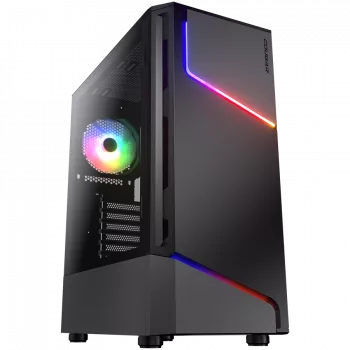 Caixa de PC COUGAR Gaming MX360 RGB Midi Tower preto