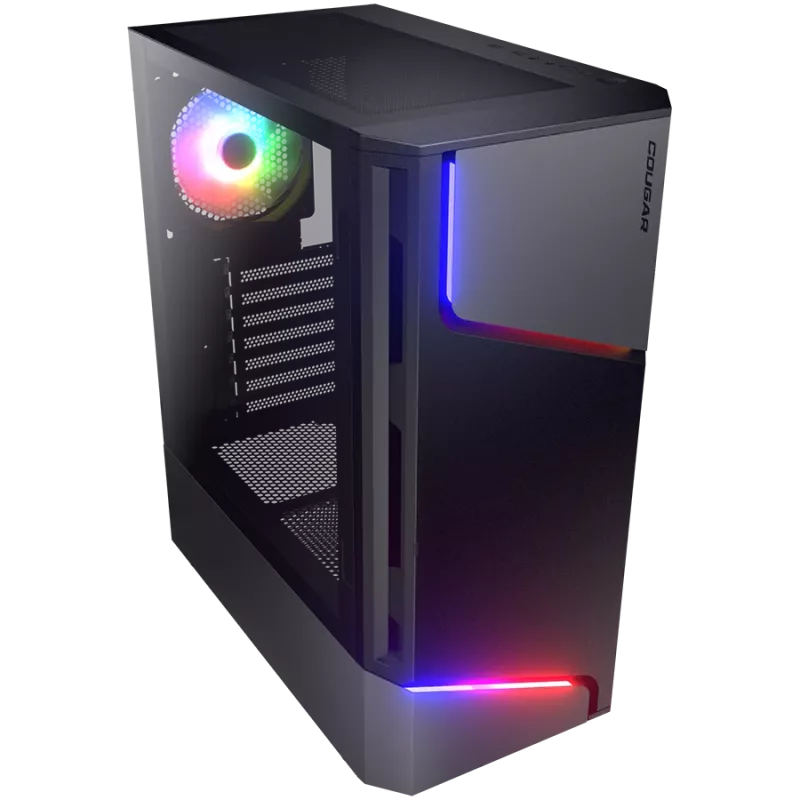 Caixa de PC COUGAR Gaming MX360 RGB Midi Tower preto
