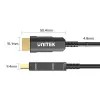 Cabo HDMI UNITEK C11072BK-50M 50m 18 Gbit/s 2.0 preto