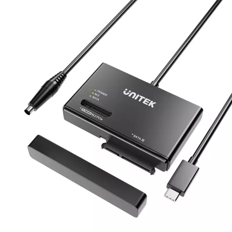 Caixa para SSD UNITEK S1232A01-EU preto M.2/2,5 polegadas/3,5 polegadas 10 Gbit/s