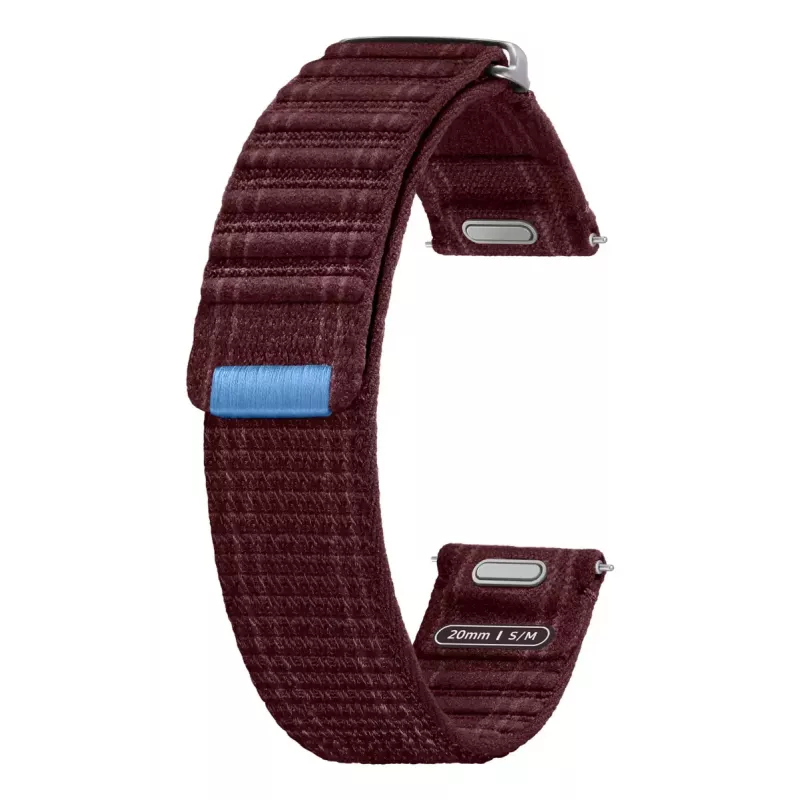 Pulseira Samsung Galaxy Watch 7 Fabric Band S/M Borgonha