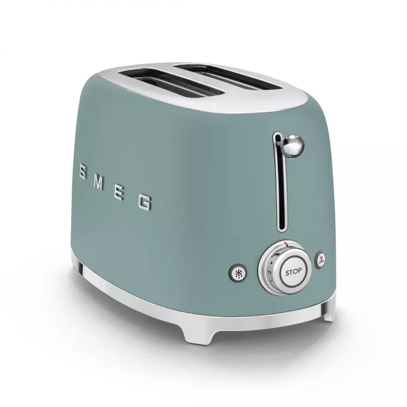 Torradeira Smeg TSF01EGMEU 6 2 fatias 950 W cromado, verde