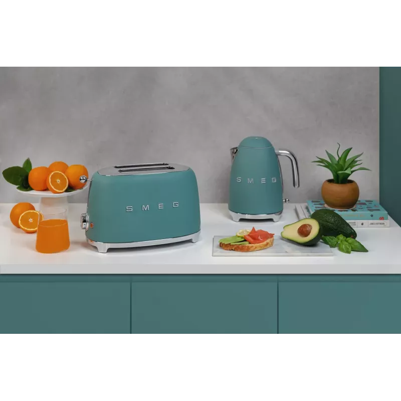 Torradeira Smeg TSF01EGMEU 6 2 fatias 950 W cromado, verde