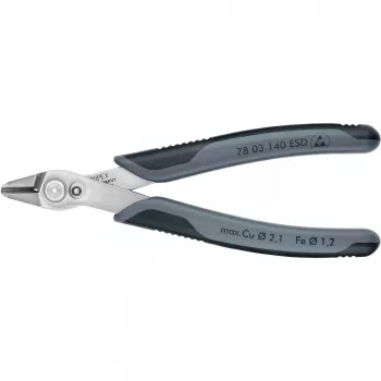 KNIPEX Super Knips XL ESD - Corta-fios - 1,23 cm - 9,2 mm - 2,1 mm - 9,2 mm - Proteção contra descargas eletrostáticas (ESD)