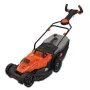Corta-relvas elétrico Black & Decker com regulação da altura de corte, punho ajustável em altura com cla