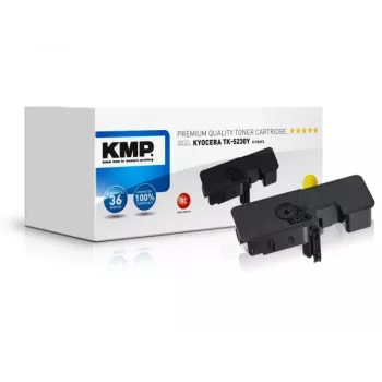 Cartucho de toner recondicionado KMP K-T83YX para Kyocera TK-5230Y, amarelo, 2200 páginas