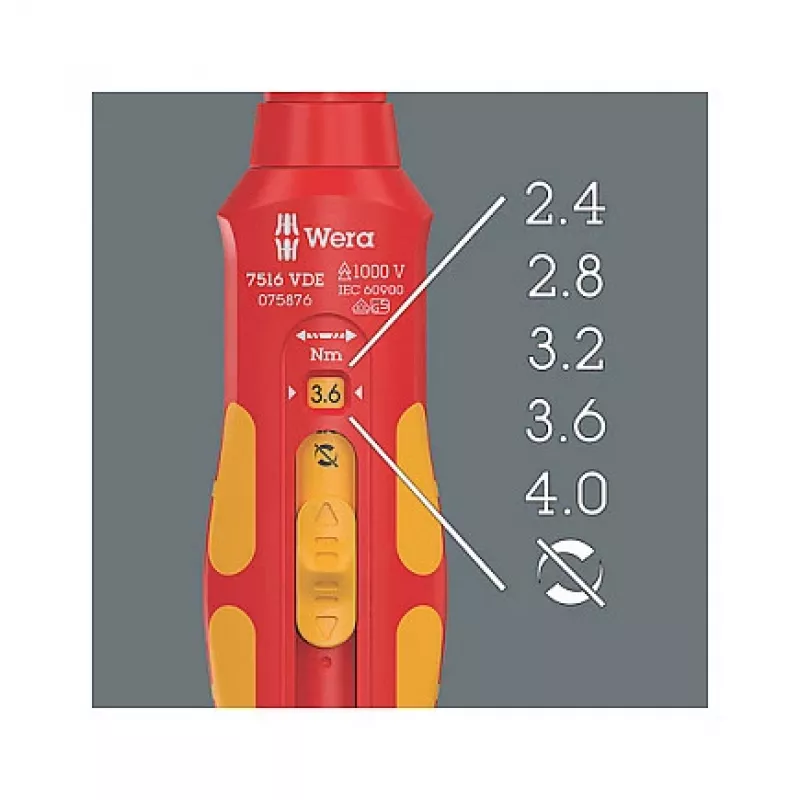 Chave dinamométrica Wera 05075876001 mecânica 2,4 - 4 N⋅m