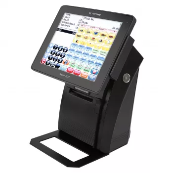Sistema de caixa tudo-em-um Olympia Touch 200 TSE – ecrã tátil TFT de 24,6 cm (9,7″), impressora térmica 170 mm/s, cartão SD, preto