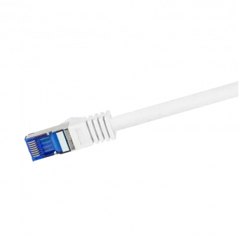 Logilink Professional Ultraflex - cabo de patch - RJ-45 (M) para RJ-45 (M) - 50 cm - 6 mm - S/FTP - cabo Cat.7 (cabo) / CAT 6a (portas) - sem halogéneos, moldado, sem patilha - branco, R