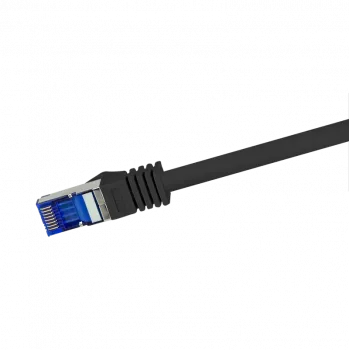 LogiLink C6A023S cabo de rede preto 0,5 m Cat6a S/FTP (S-STP) (C6A023S)