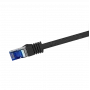 LogiLink C6A023S cabo de rede preto 0,5 m Cat6a S/FTP (S-STP) (C6A023S)