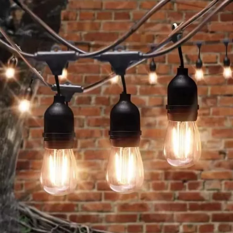 Extralink Grinalda de luzes para jardim, 15 m, 15 lâmpadas (EX.27696)