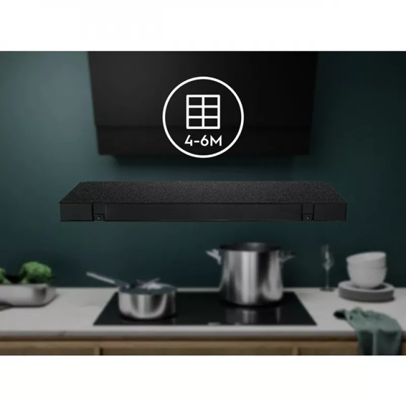 Filtro para exaustor Electrolux MCFE18ST, carvão ativo, 372×112×73 mm, compatível com AEG