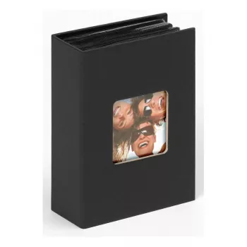 Álbum de fotografias Walther Minimax de encaixe Fun Preto 100 folhas 10 x 15