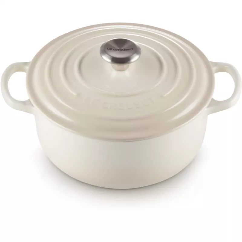 Le Creuset Signature Assadeira redonda 22 cm Meringue creme (21177227164430)