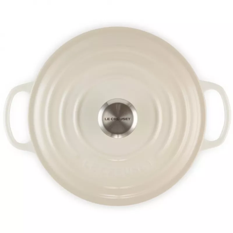 Le Creuset Signature Assadeira redonda 22 cm Meringue creme (21177227164430)