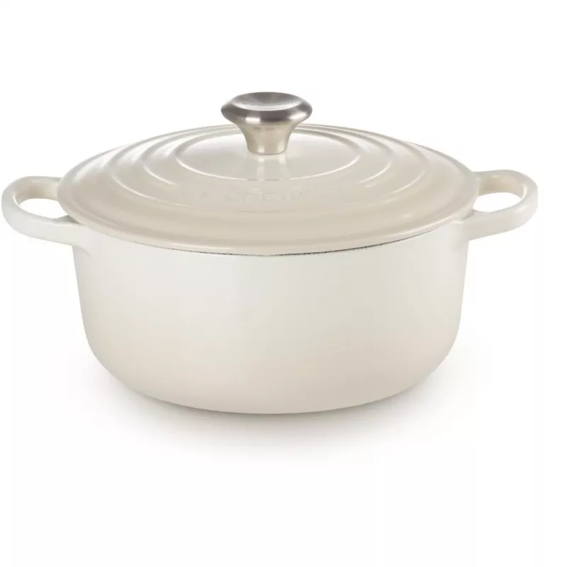 Le Creuset Signature Assadeira redonda 22 cm Meringue creme (21177227164430)
