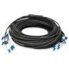 Digitus Cabo breakout universal de fibra ótica pré-montado monomodo OS2 12 fibras LC/UPC - LC/UPC 150m