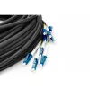 Digitus Cabo breakout universal de fibra ótica pré-montado monomodo OS2 12 fibras LC/UPC - LC/UPC 150m