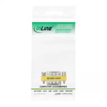 InLine Adaptador DB15 HD VGA S-VGA macho macho