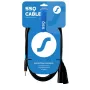 Cabo SSQ Jack estéreo 3,5 mm para 2x XLR macho MIXLR3 — 3 m cabo de áudio