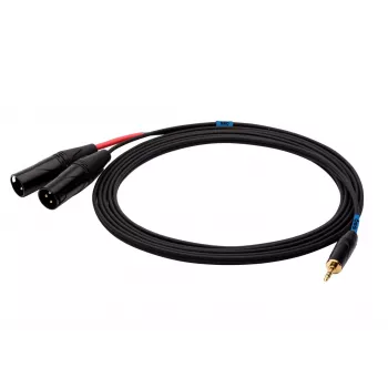 Cabo SSQ Jack estéreo 3,5 mm para 2x XLR macho MIXLR3 — 3 m cabo de áudio