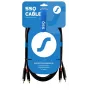SSQ RCARCA3 - Cabo 2x RCA - 2x RCA - 3 m, Preto
