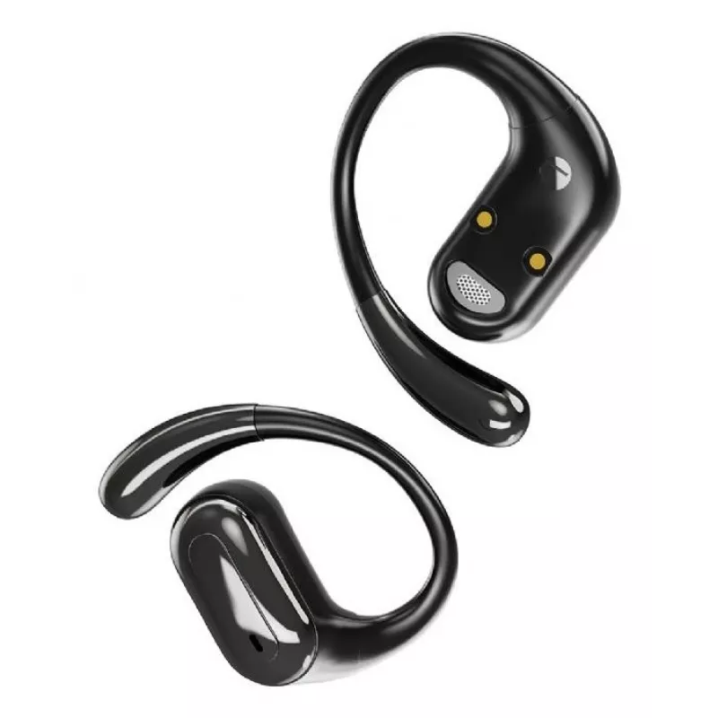 Auscultadores com fios GEMBIRD OWS-01-BK com arco ajustável e microfone incorporado