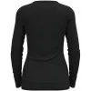 Odlo BL TOP decote redondo l/s MERINO 200 T-shirt de mulher, tamanho S, Preto