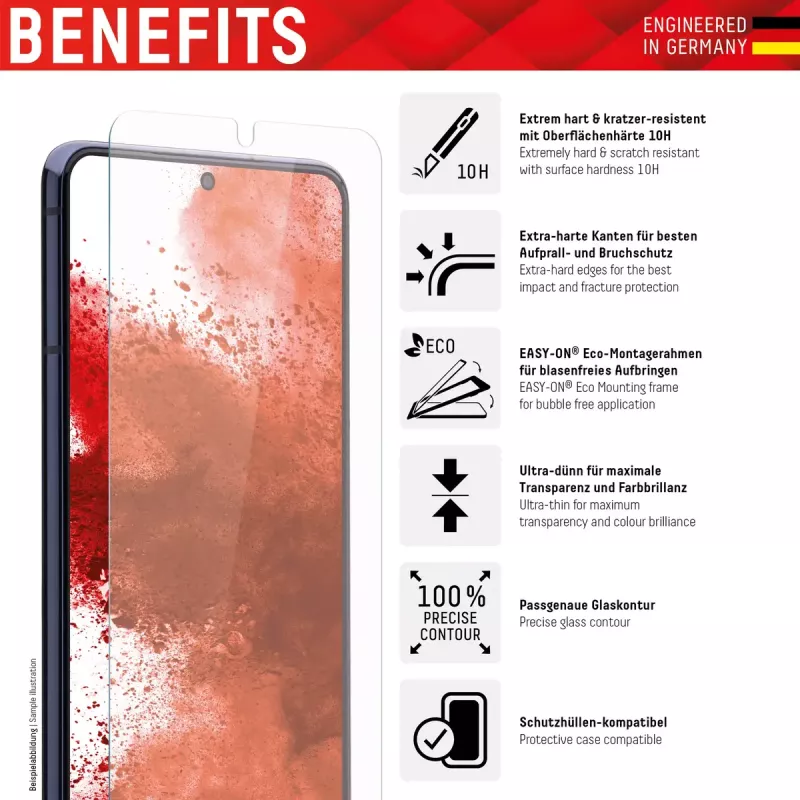 Displex Película de proteção de ecrã Samsung Galaxy A14 5G resistente a riscos