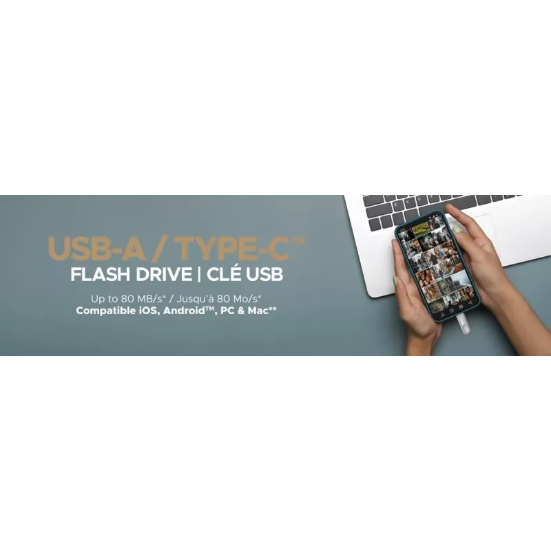 Pen drive USB Emtec 128 GB USB Type-A USB Type-C D280