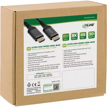 Cabo HDMI AOC InLine 17915X Ultra High Speed 8K, Active Optical, 15 m