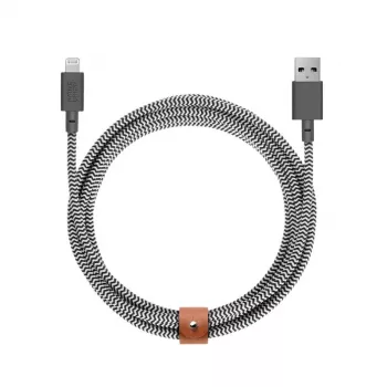 Cabo USB-A para Lightning Native Union Belt Cabo XL 3 m preto branco