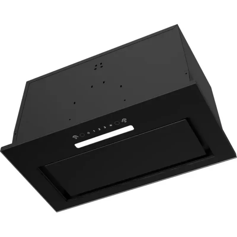 Exaustor de encastrar MPM MPM-54-OWS-01, 54 cm, extração/recirculação, 3 velocidades, preto, vidro/aço inoxidável