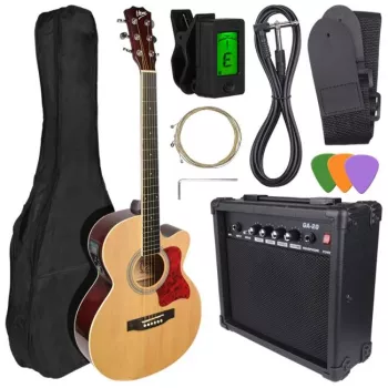 V-TONE EAG SET NT - Conjunto (guitarra eletroacústica 4/4, natural + amplificador)