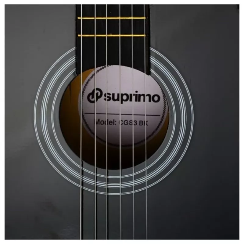 SUPRIMO CGS3 BK - guitarra clássica 4/4, preta