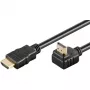 Cabo angular Goobay HDMI 2.0 90° com Ethernet 4K 60Hz 5 m preto