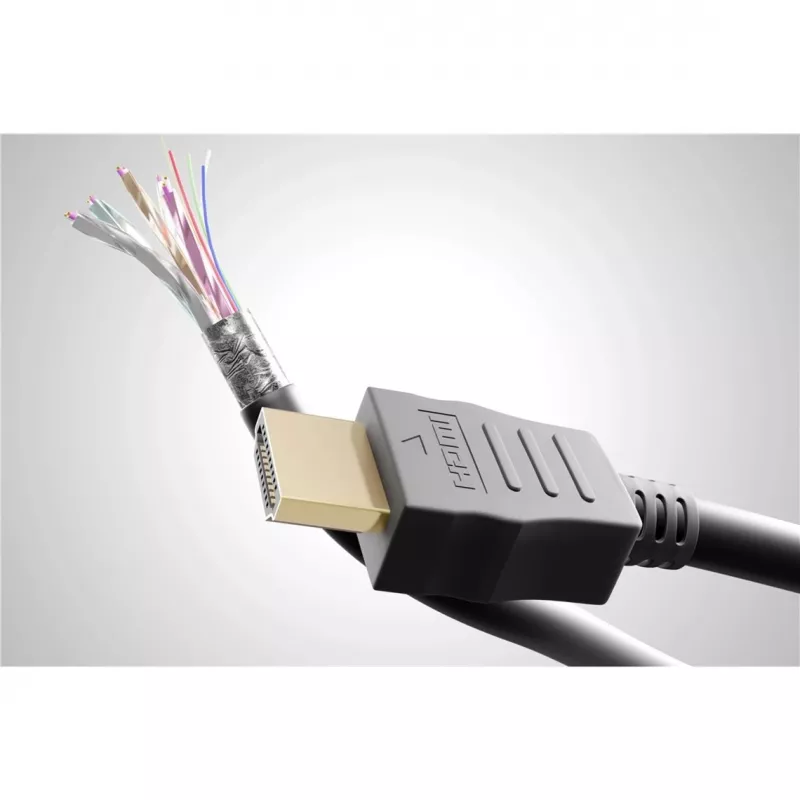 Cabo angular Goobay HDMI 2.0 90° com Ethernet 4K 60Hz 5 m preto