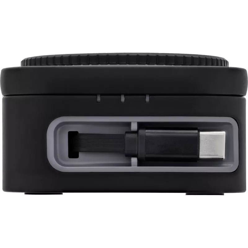 Carregador sem fios para interiores InLine 33392T para auscultadores, headsets, smartphones e smartwatches – alimentação USB 9/12 V, preto