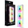 COUGAR Unity360-FB ventoinha ARGB PWM invertida de estrutura única 360mm, 120mm x3, 700–1600 RPM, FDB, branca
