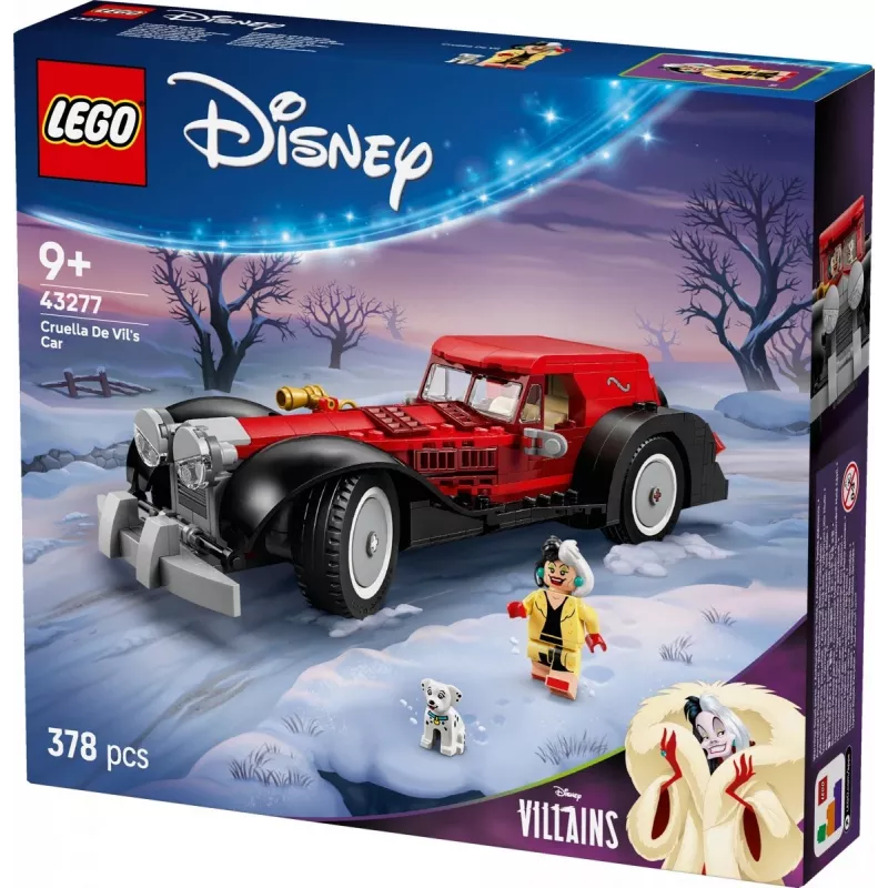 Conjunto LEGO Carro da Cruella De Vil 43277 – kit de construção para colecionadores