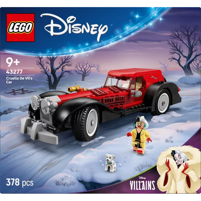Conjunto LEGO Carro da Cruella De Vil 43277 – kit de construção para colecionadores