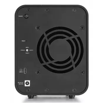 TerraMaster D5 HYBRID Conjunto de discos de secretária Preto 5 unidades HDD SSD