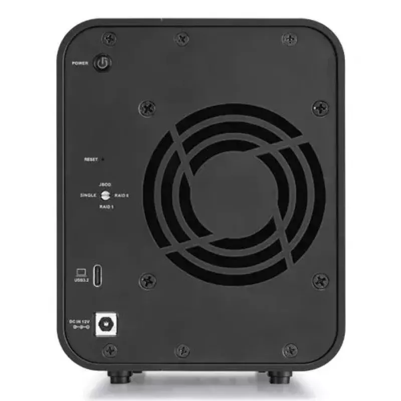 TerraMaster D5 HYBRID Conjunto de discos de secretária Preto 5 unidades HDD SSD