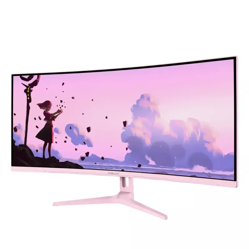 Monitor curvo para computador Arozzi Nova 34 polegadas (86,4 cm) 3440×1440 21:9 LED 1 ms Rosa