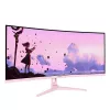 Monitor curvo para computador Arozzi Nova 34 polegadas (86,4 cm) 3440×1440 21:9 LED 1 ms Rosa