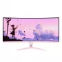 Monitor curvo para computador Arozzi Nova 34 polegadas (86,4 cm) 3440×1440 21:9 LED 1 ms Rosa