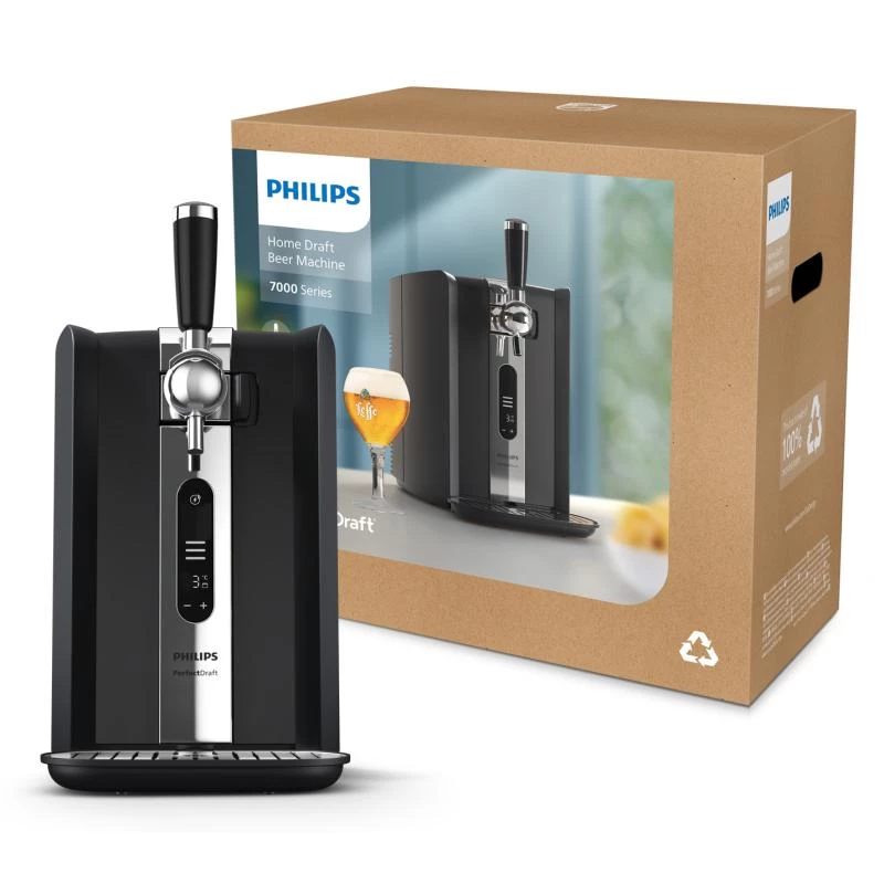 Máquina de cerveja Philips HD3770/90 PerfectDraft, preta, compatível com barris de 6 litros