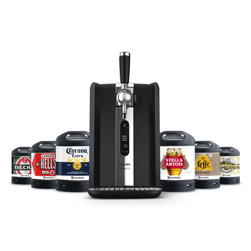 Máquina de cerveja Philips HD3770/90 PerfectDraft, preta, compatível com barris de 6 litros