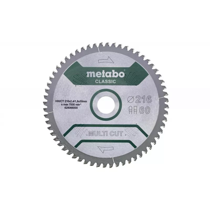 Disco de serra circular Metabo 628066000 21,6 cm